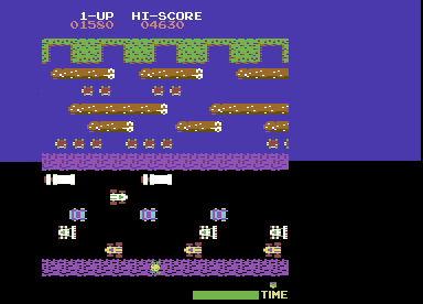 Frogger C64 Gameplay