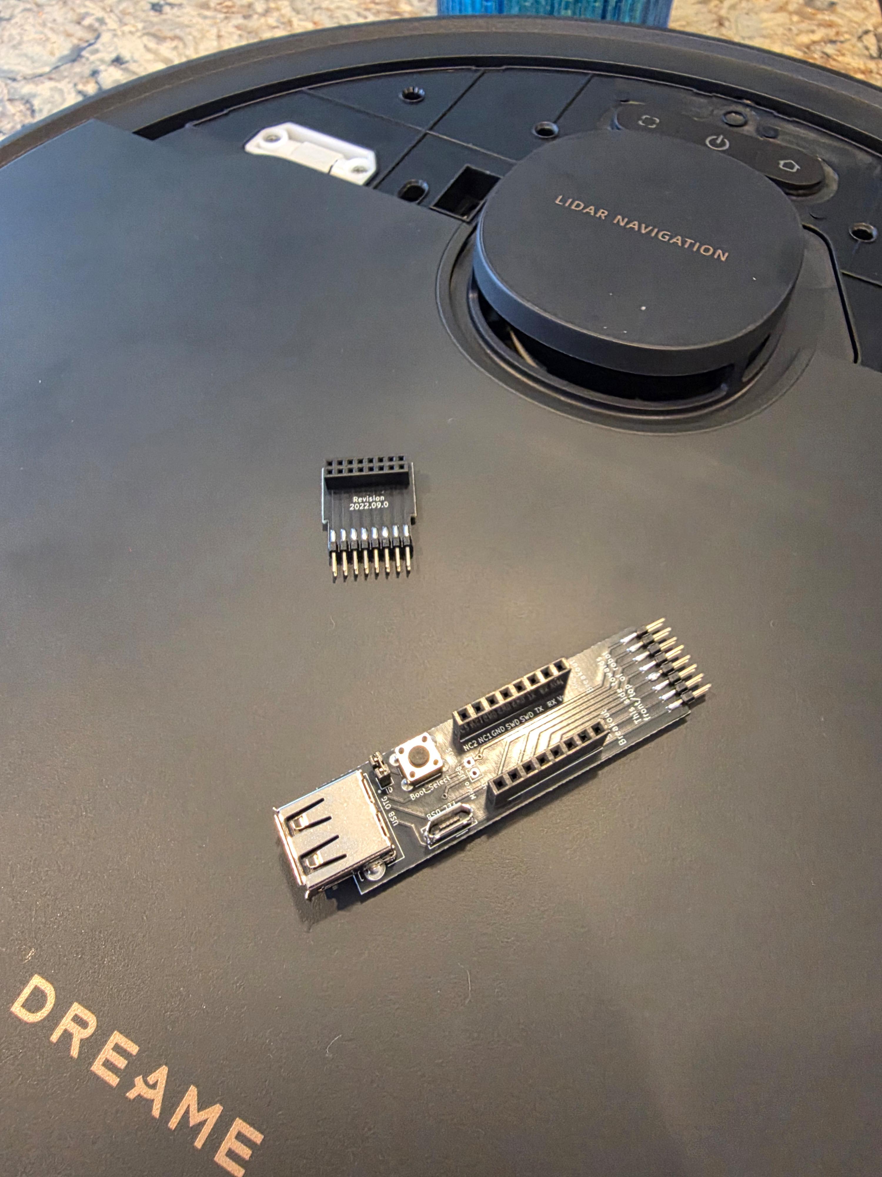 The breakout board and adapter