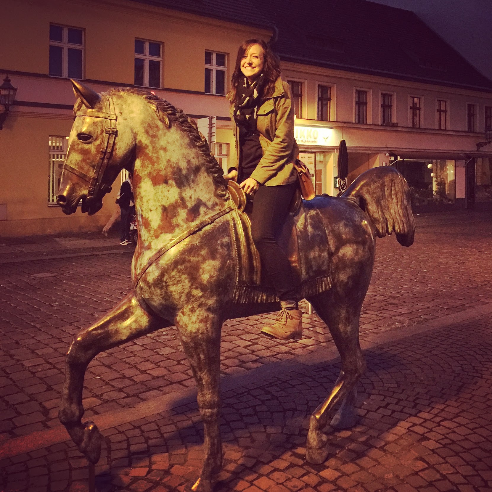 Sitting on the horse