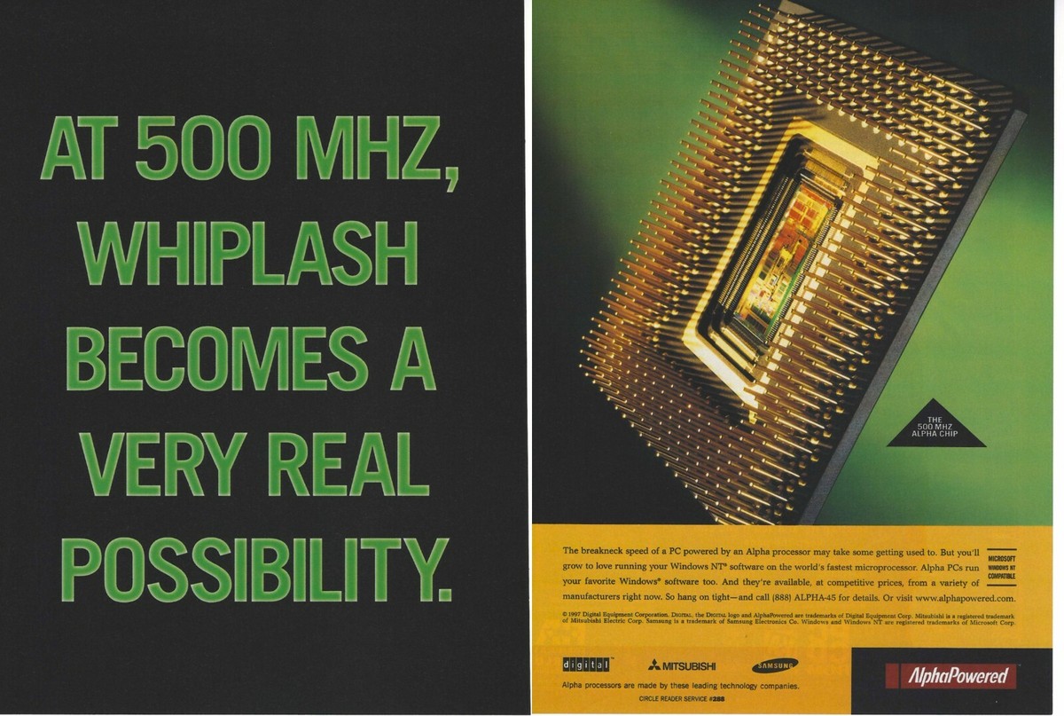DEC Alpha 500 MHz Advertisement