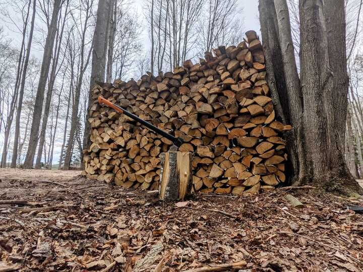 Splitting Wood!